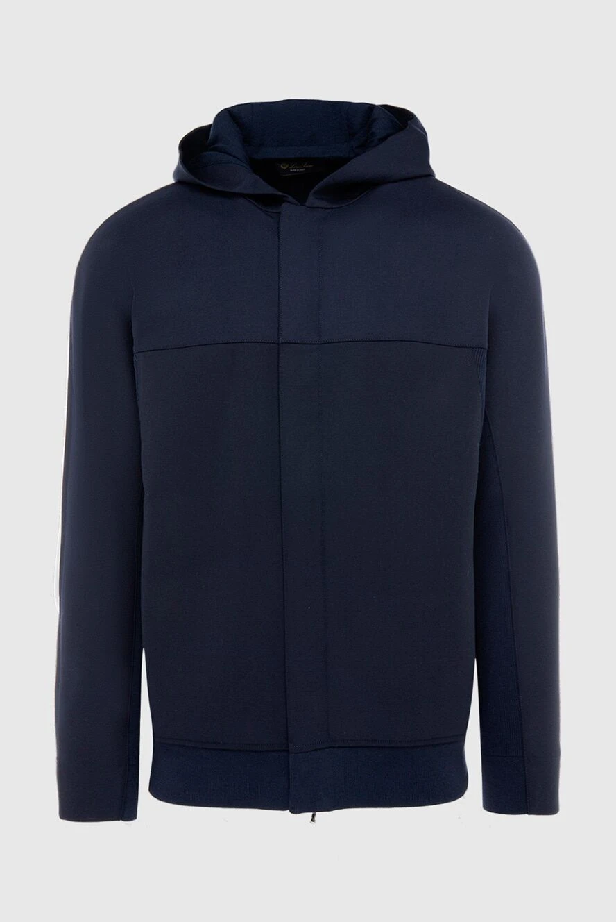 Loro Piana куртка из шерсти и эластана синего мужская куртка 169735 - фото 1