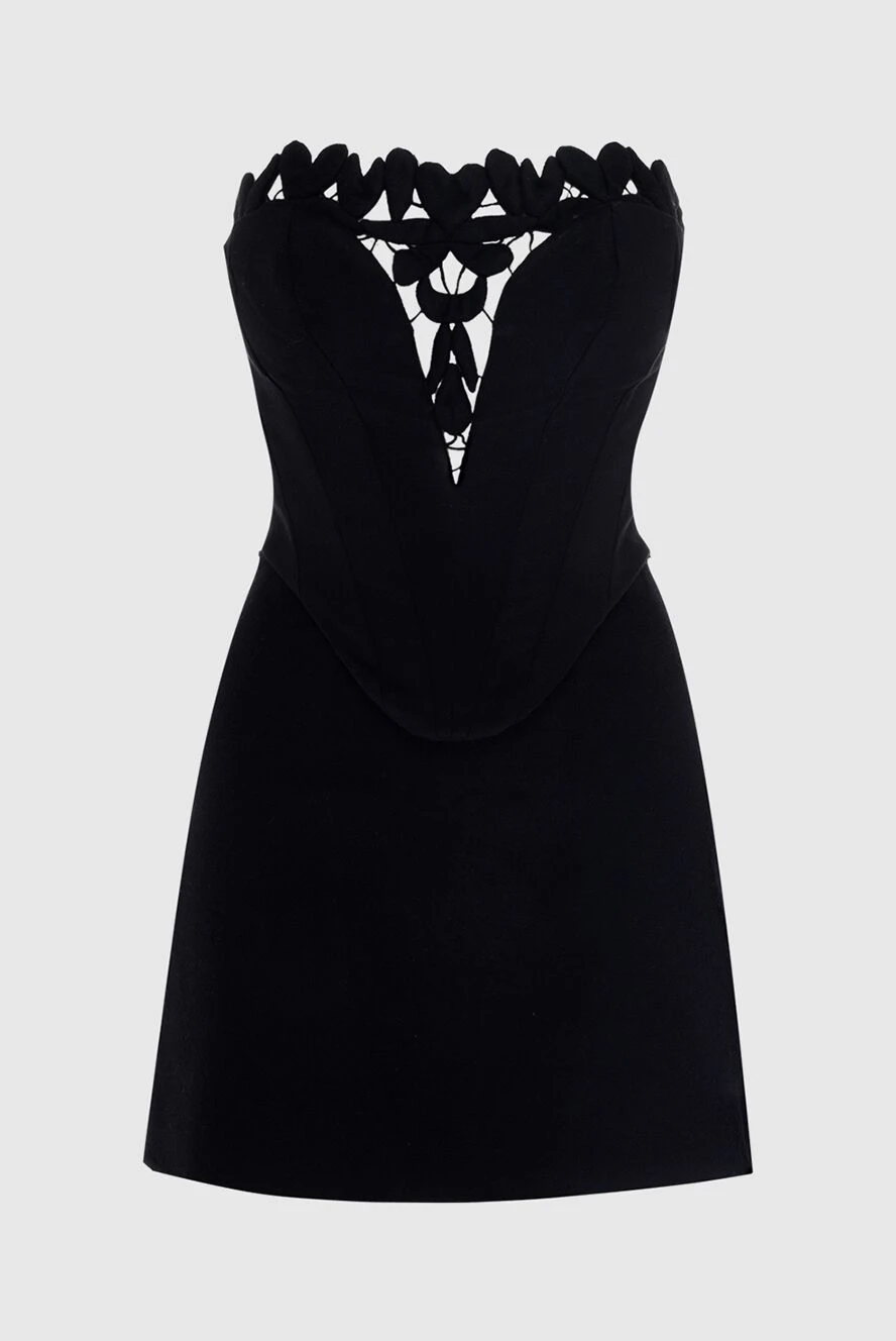 Ermanno Scervino костюм зі спідницею з вовни та кашеміру чорний жіночий 170399 - фото 1
