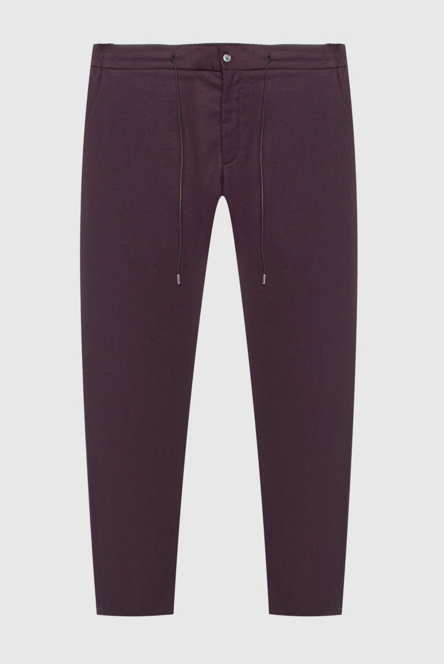 Tombolini burgundy wool pants for men 170422 - photo 1