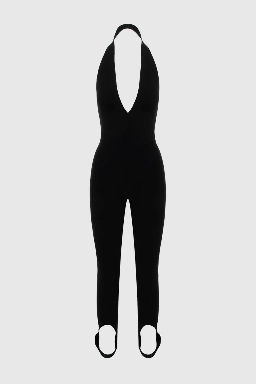 Saint Laurent комбинезон из шерсти черный женский 170584 - фото 1