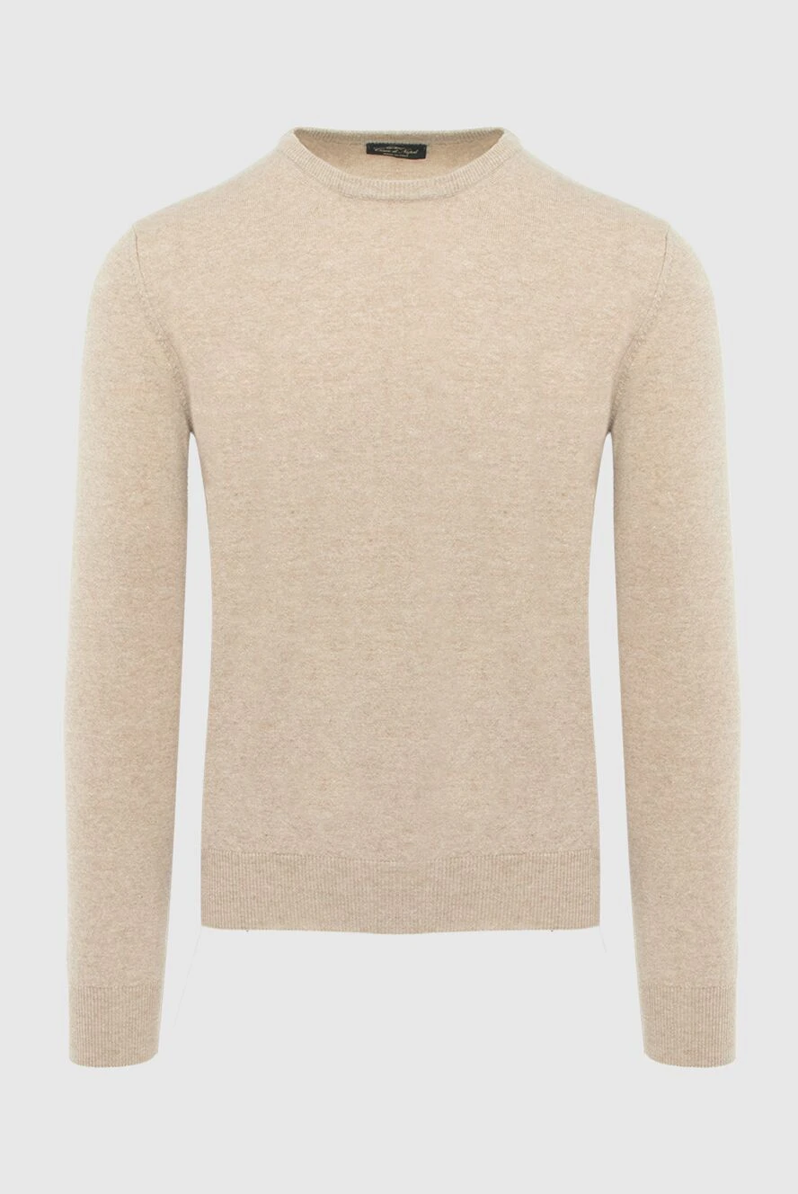 Cesare di Napoli beige jumper with a crew neck for men 170689 - photo 1
