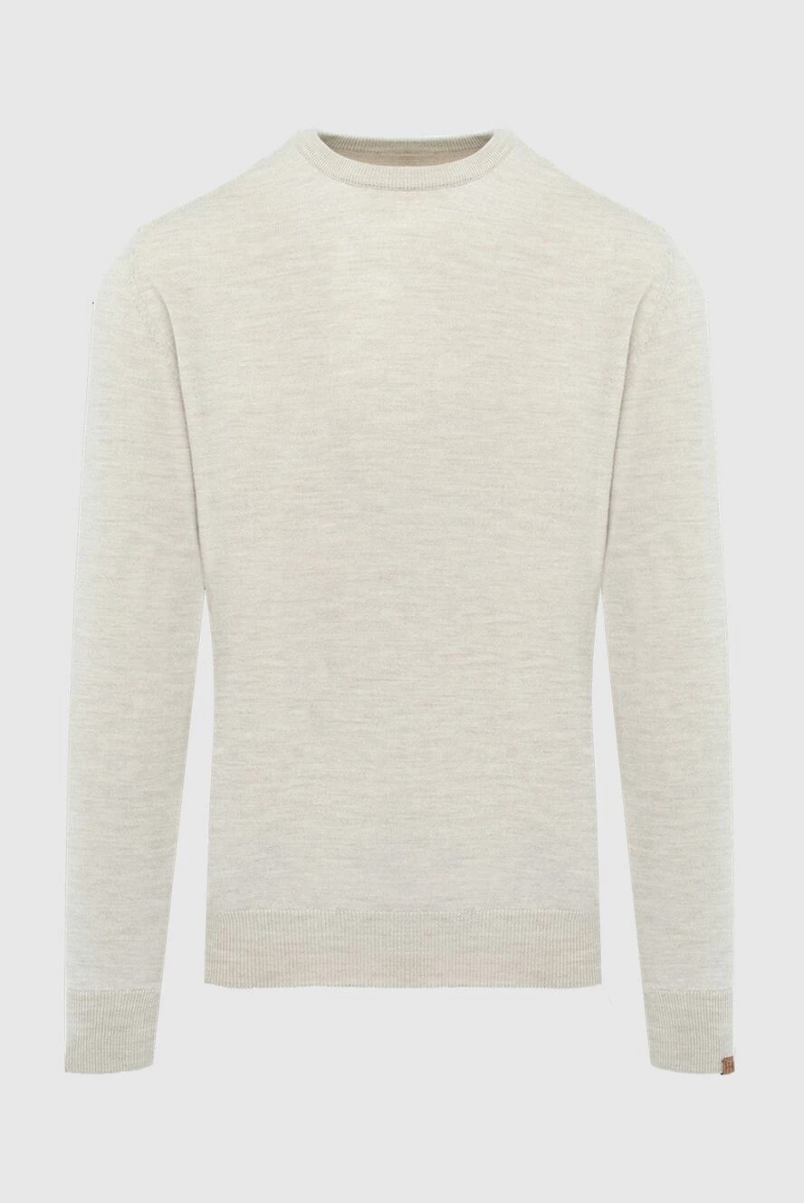 Cesare di Napoli beige wool jumper for men 170700 - photo 1