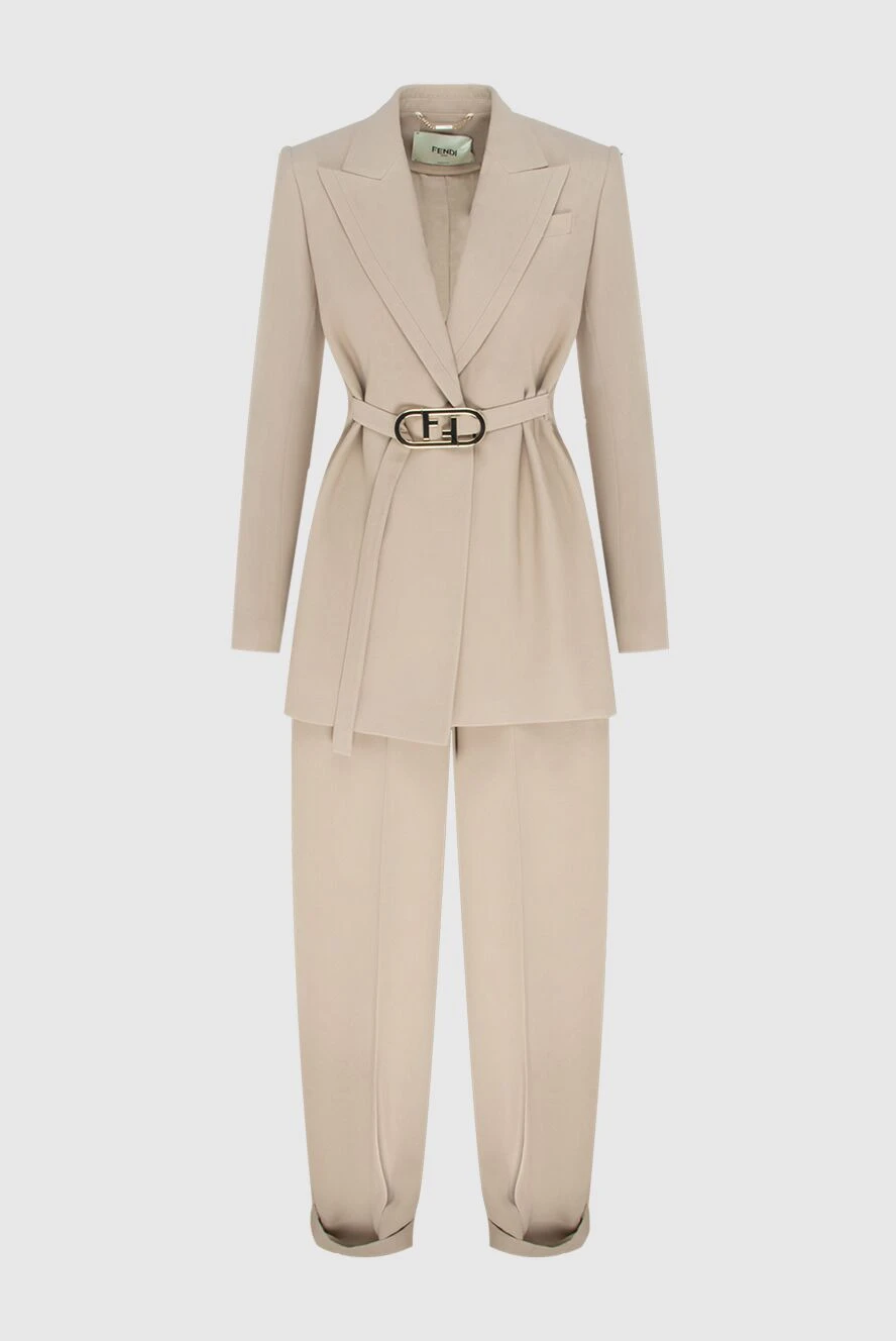 Fendi beige women's trouser suit 170810 - photo 1