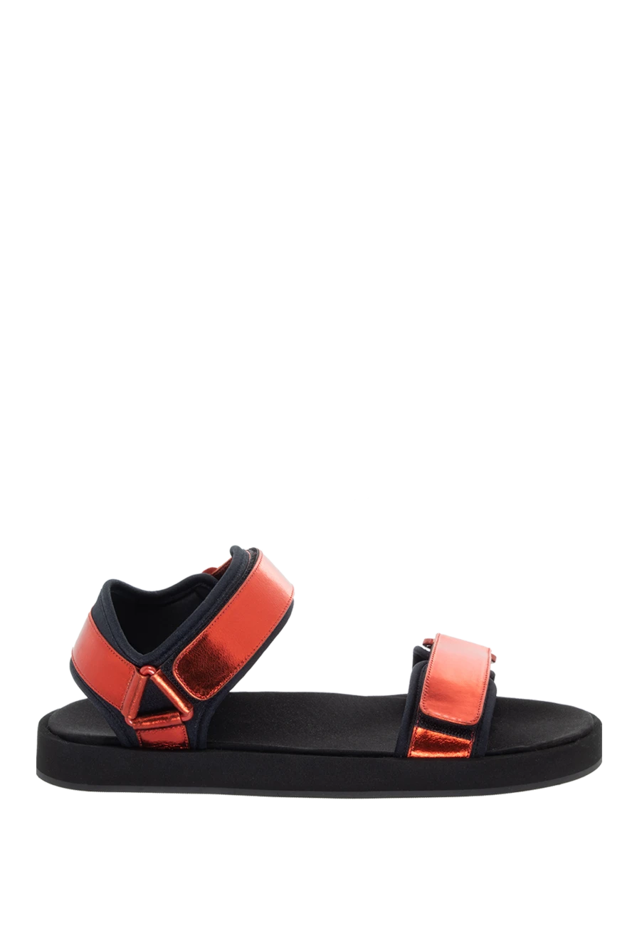 The Row women's leather sandals with a black sole, red 170864 - photo 1