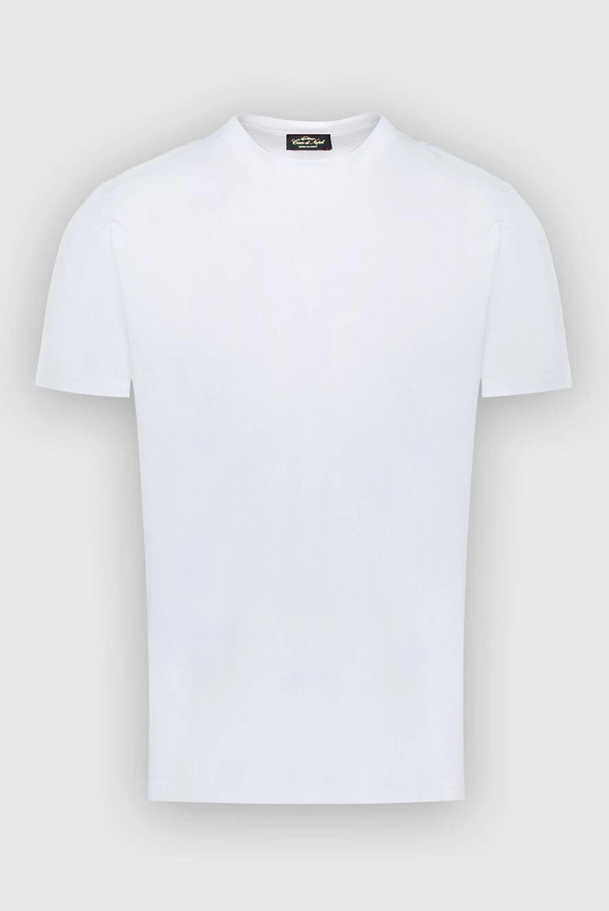Cesare di Napoli t-shirt made of cotton and elastane white for men 170960 - photo 1
