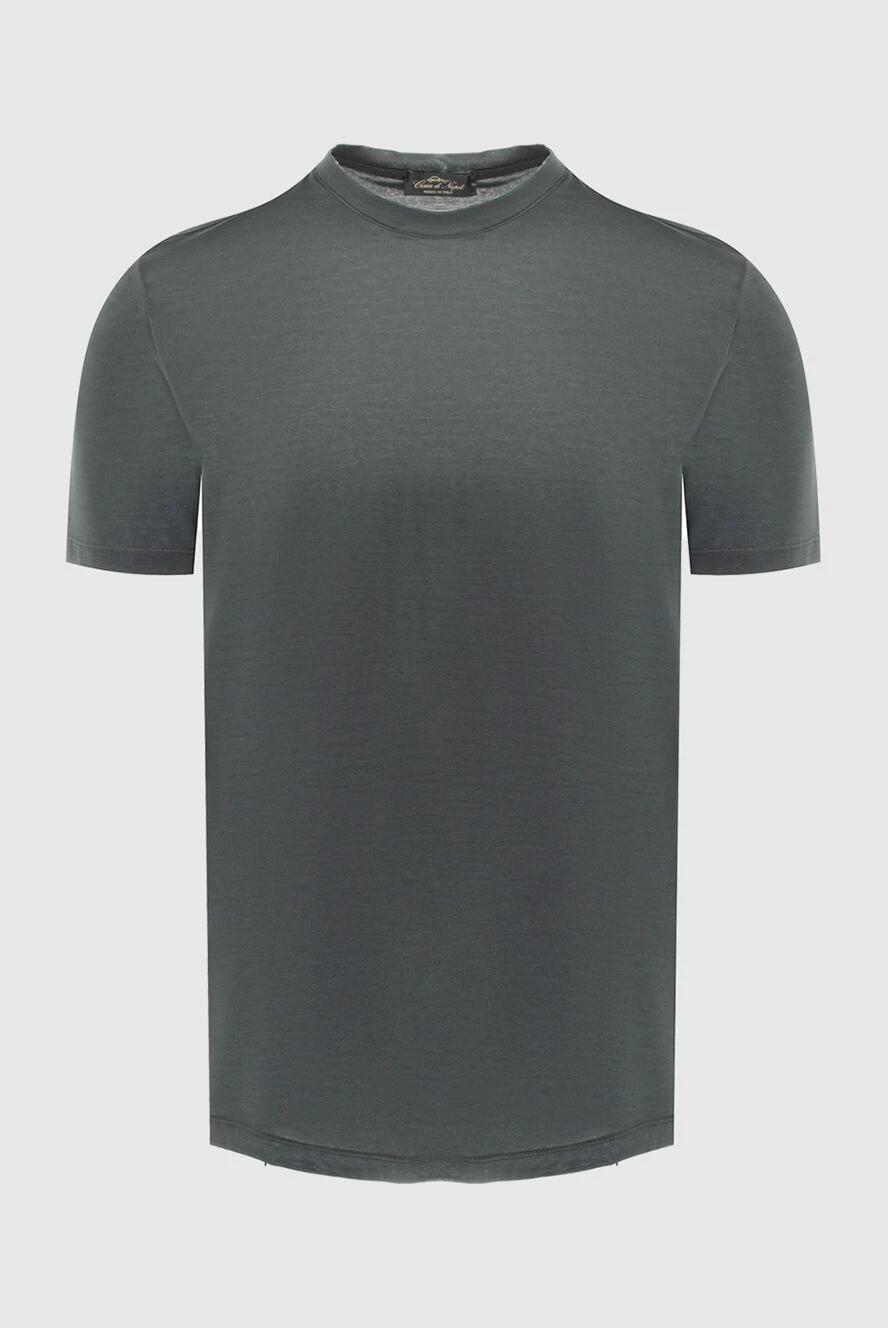 Cesare di Napoli gray cotton and elastane t-shirt for men 170961 - photo 1