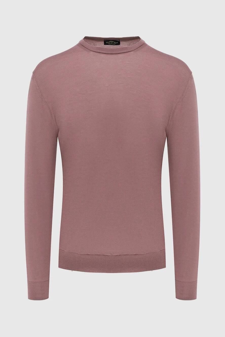 Cesare di Napoli pink wool jumper for men 171219 - photo 1