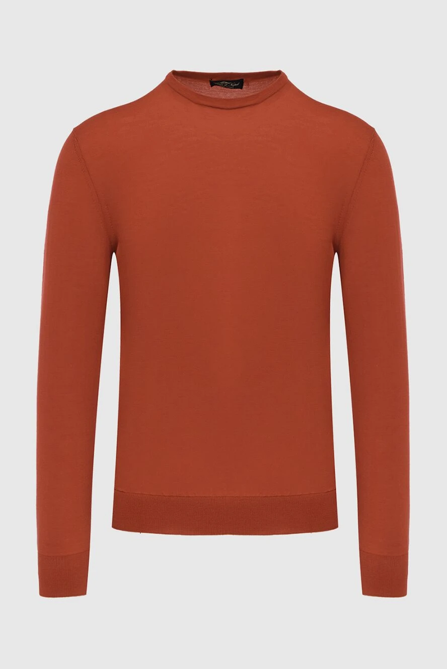 Cesare di Napoli terracotta orange wool jumper for men 171227 - photo 1