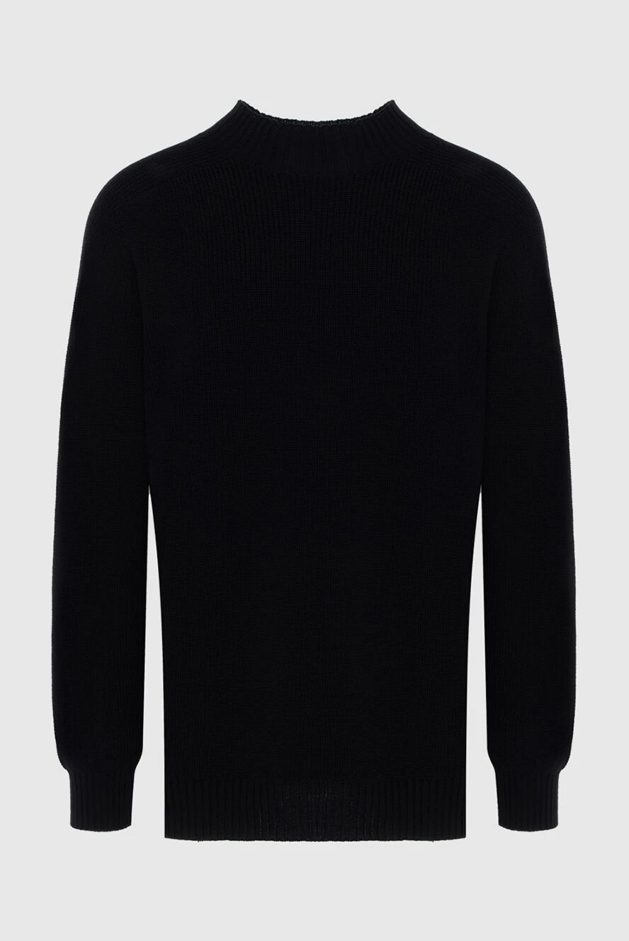 Gran Sasso black wool sweater with a crew neck for men 171305 - photo 1