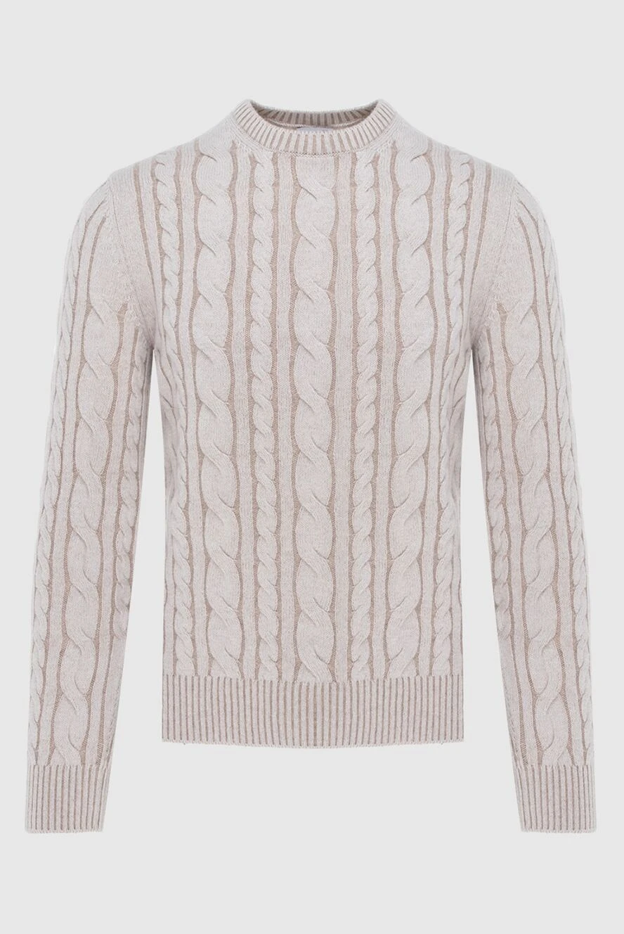 Gran Sasso beige wool, viscose and cashmere sweater for men 171317 - photo 1