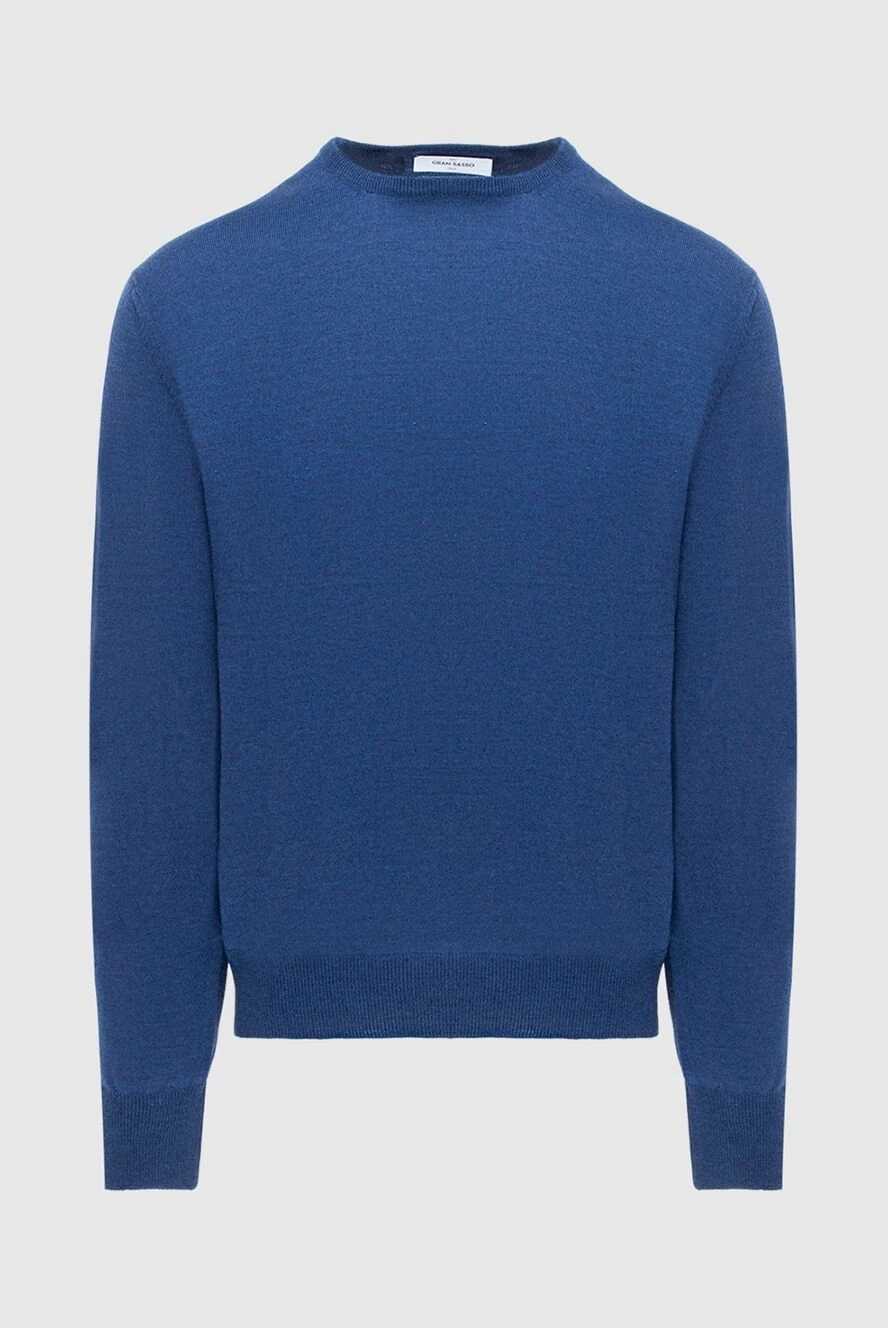 Gran Sasso blue wool sweater basic men's 171358 - photo 1