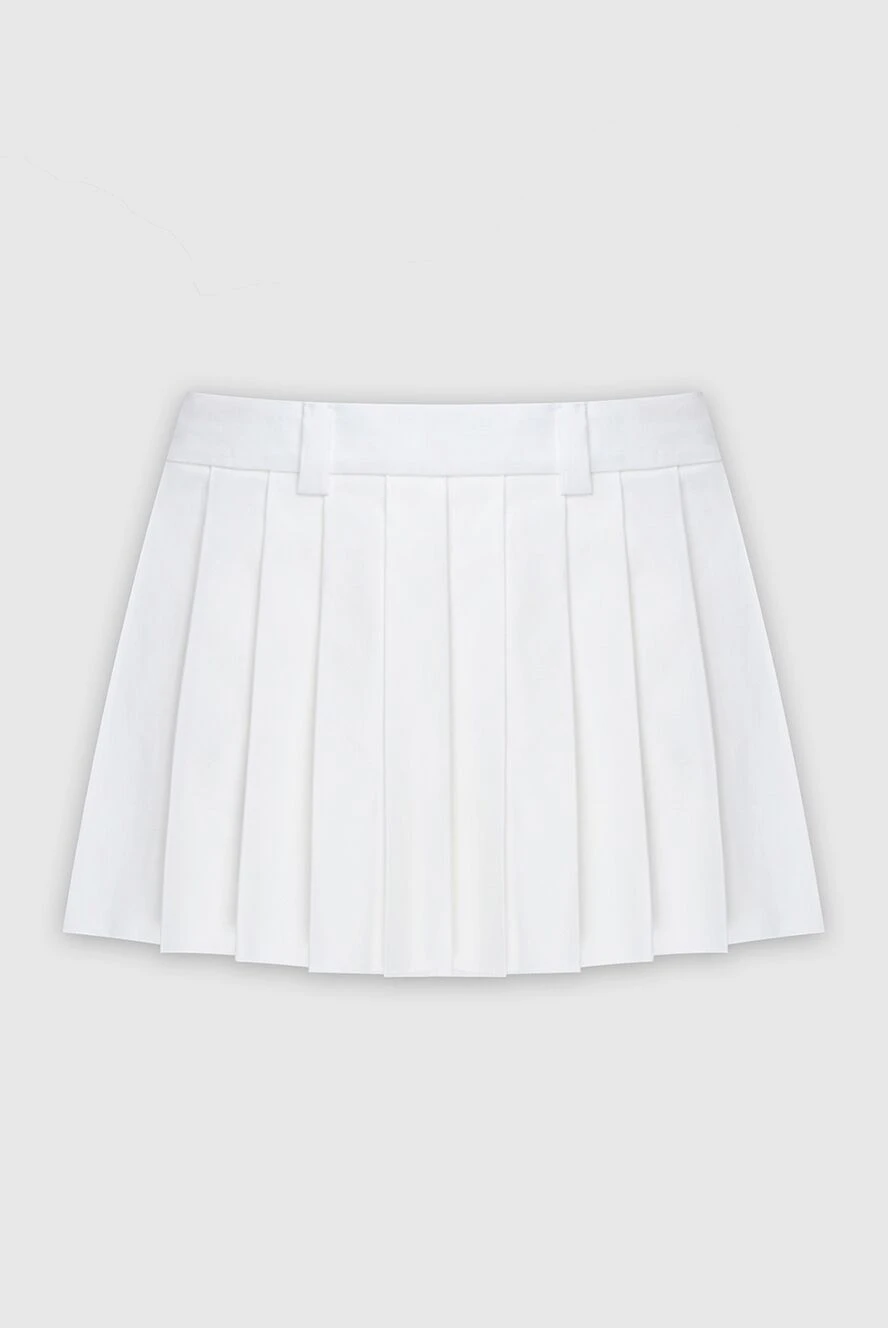 Miu Miu white cotton skirt for women 171426 - photo 1