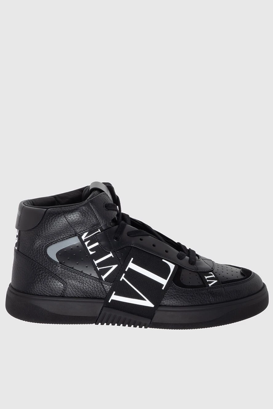 Valentino black leather sneakers for men 171460 - photo 1