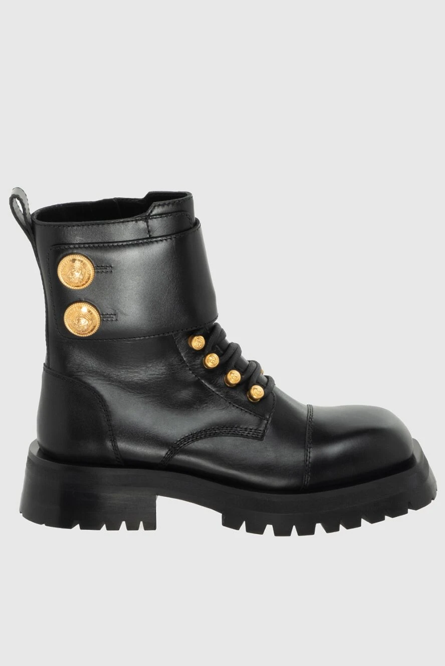 Balmain черевики шкіряні чорні жіночі 171560 - фото 1