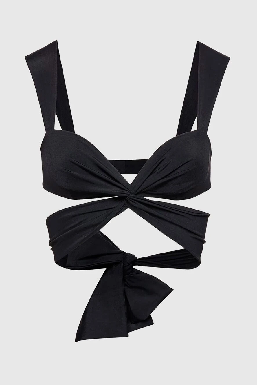 Magda Butrym swimsuit top made of polyamide and elastane black women's 171579 - photo 1