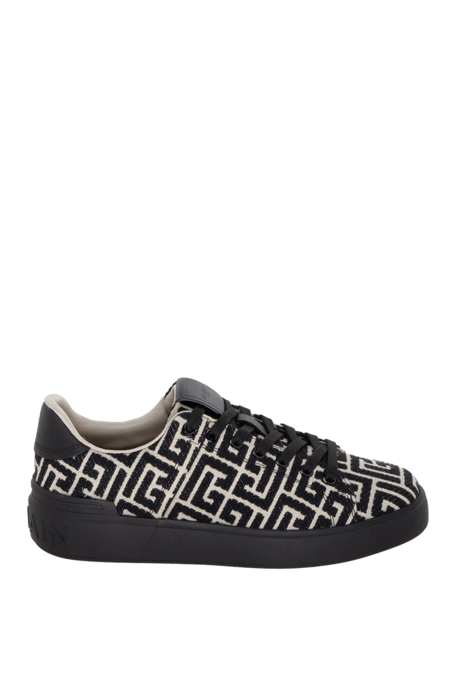 Balmain beige men's textile snickers 171750 - photo 1