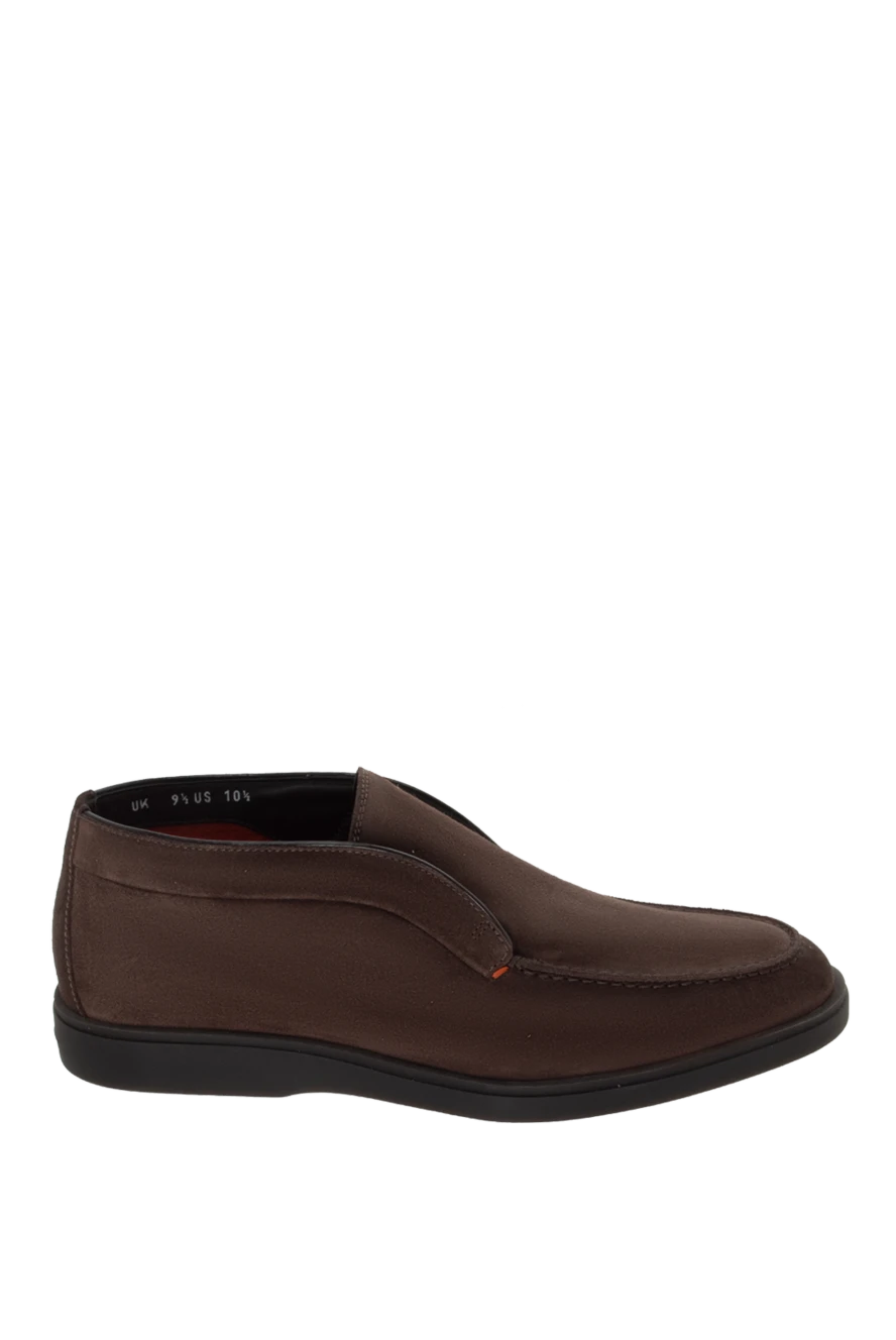 Santoni brown leather loafers for men 171783 - photo 1
