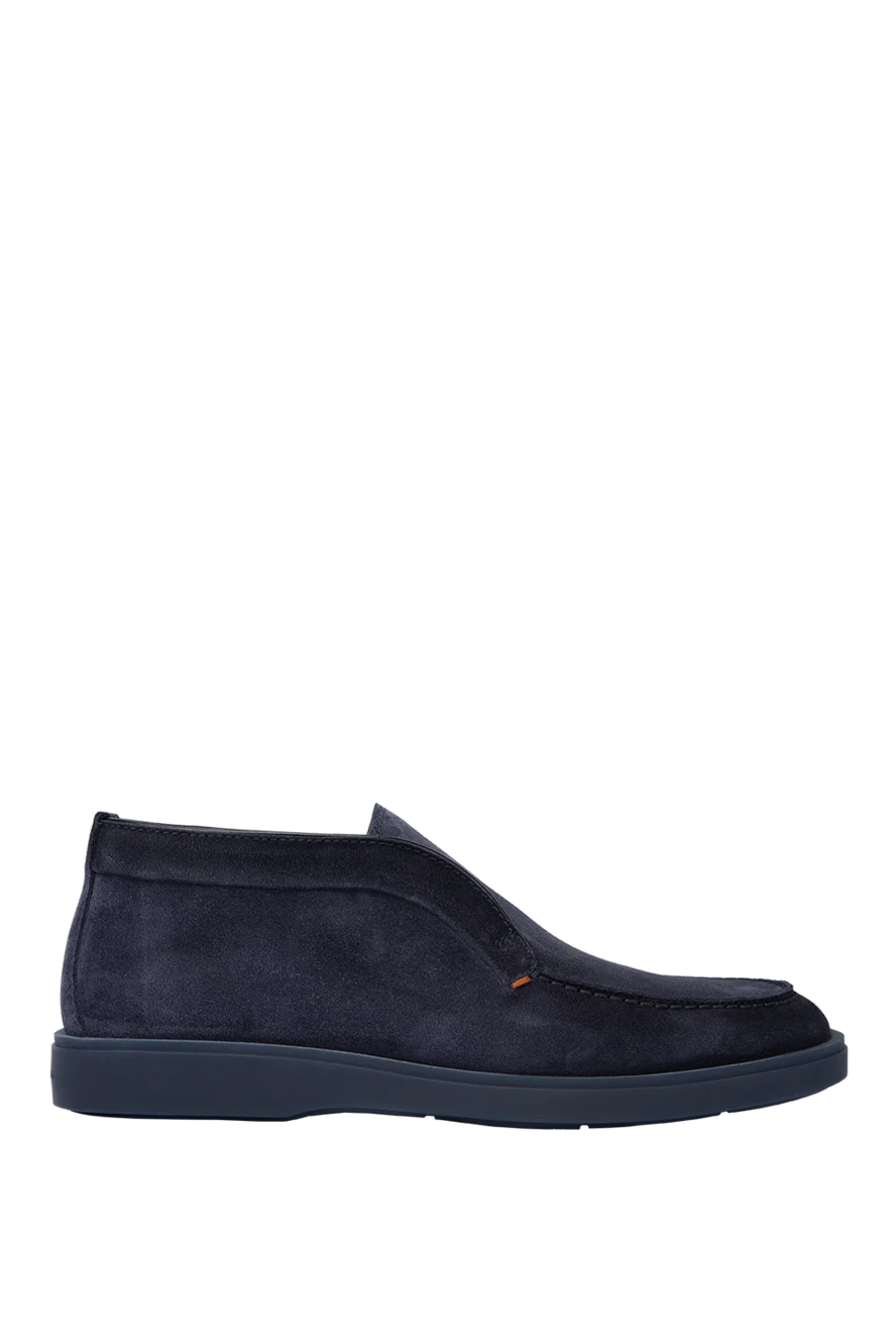 Santoni blue nubuck loafers for men 171790 - photo 1