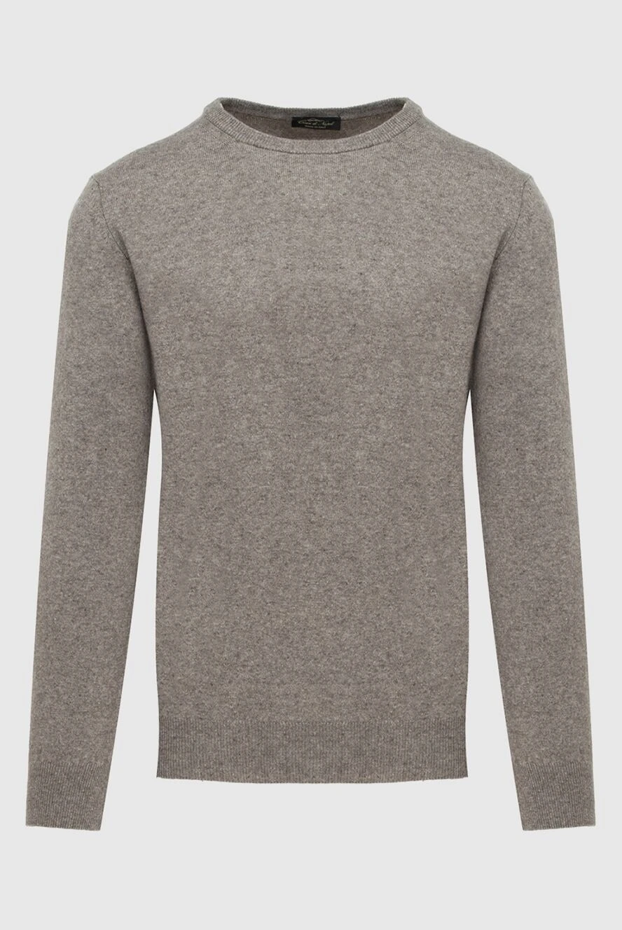 Cesare di Napoli fitted brown cashmere jumper for men 171906 - photo 1