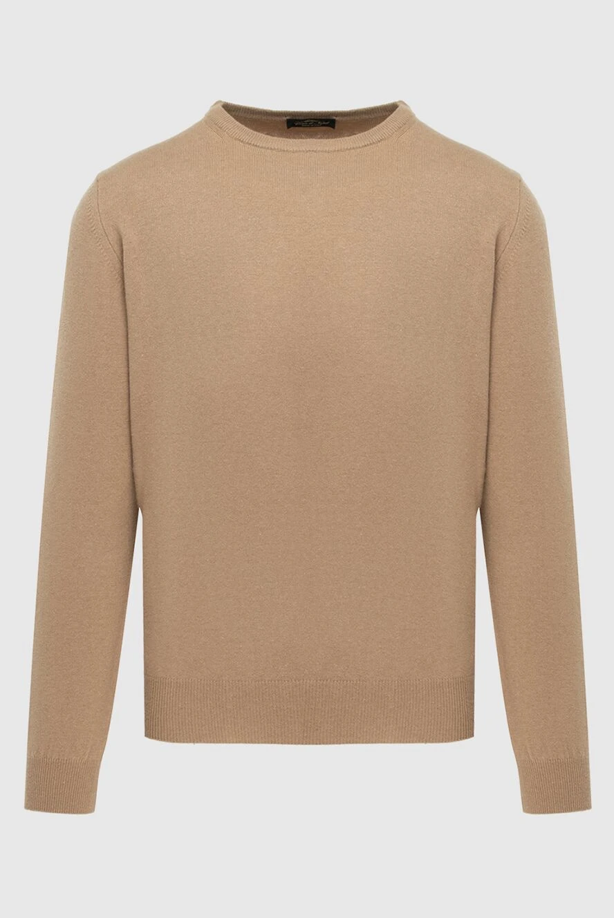 Cesare di Napoli light brown cashmere jumper for men 171909 - photo 1