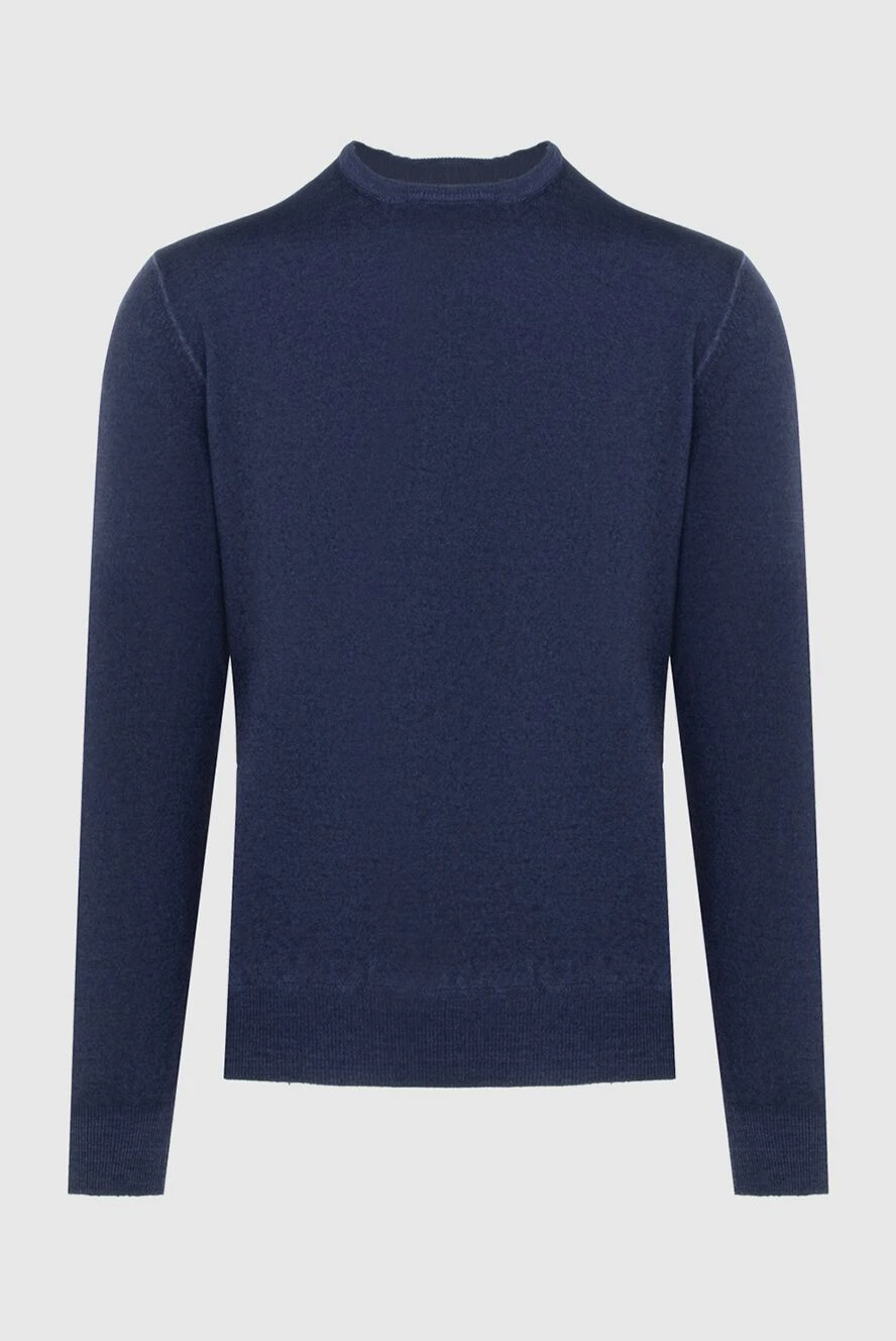 Gran Sasso blue wool and cashmere sweater for men 172042 - photo 1
