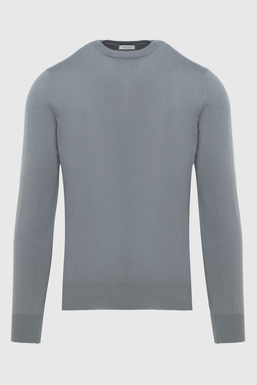 Gran Sasso gray cotton jumper for men 172052 - photo 1