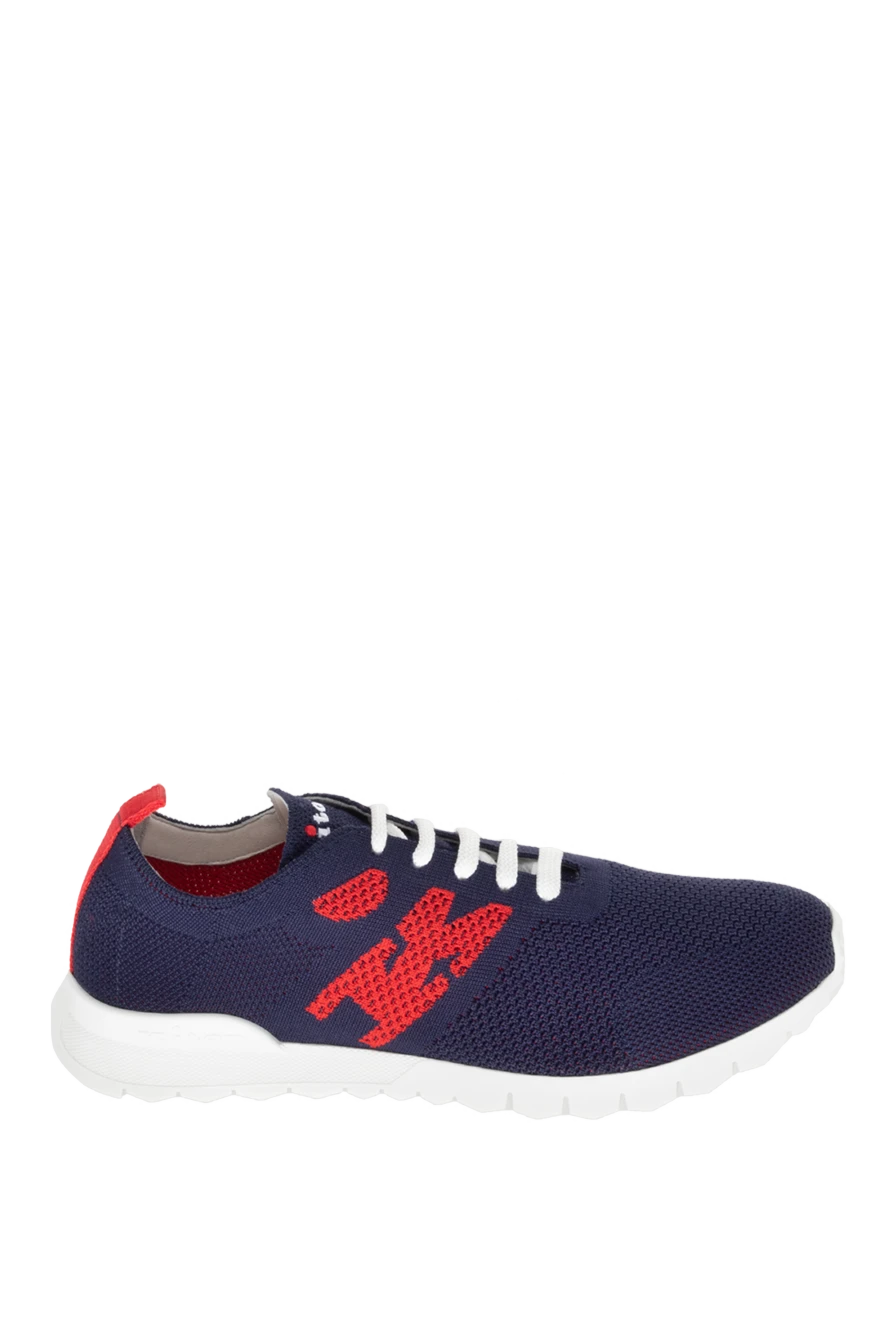 Kiton blue textile sneakers for men 172298 - photo 1