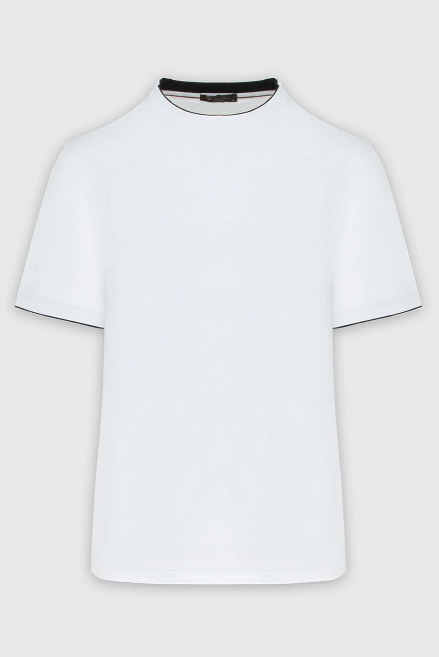Loro Piana футболка из хлопка белая мужская 172564 - фото 1