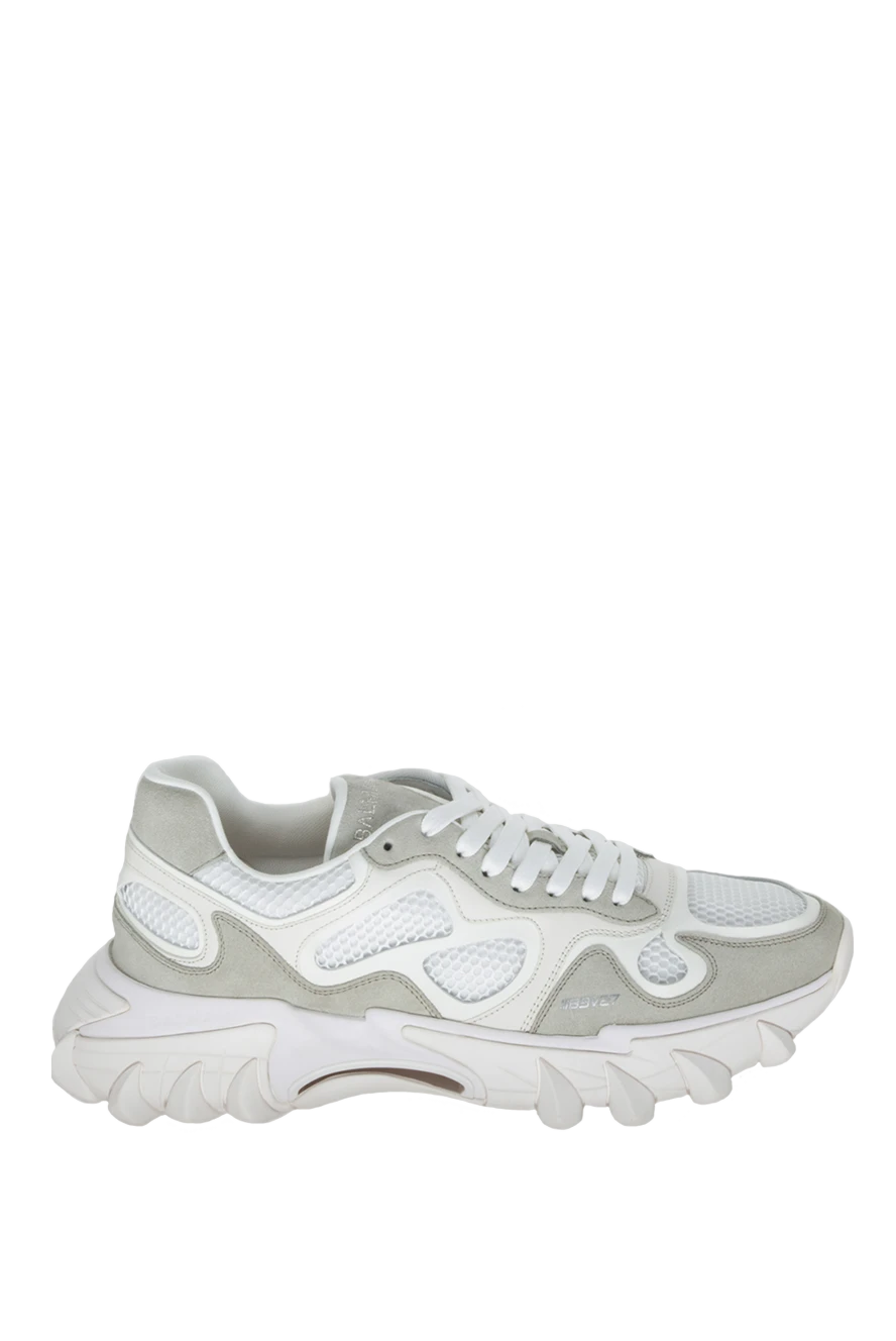 Balmain white leather sneakers for men 172621 - photo 1