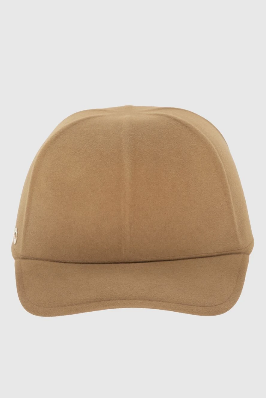 Loro Piana кепка темно бежевая женская с металлическим логотипом 172669 - фото 1