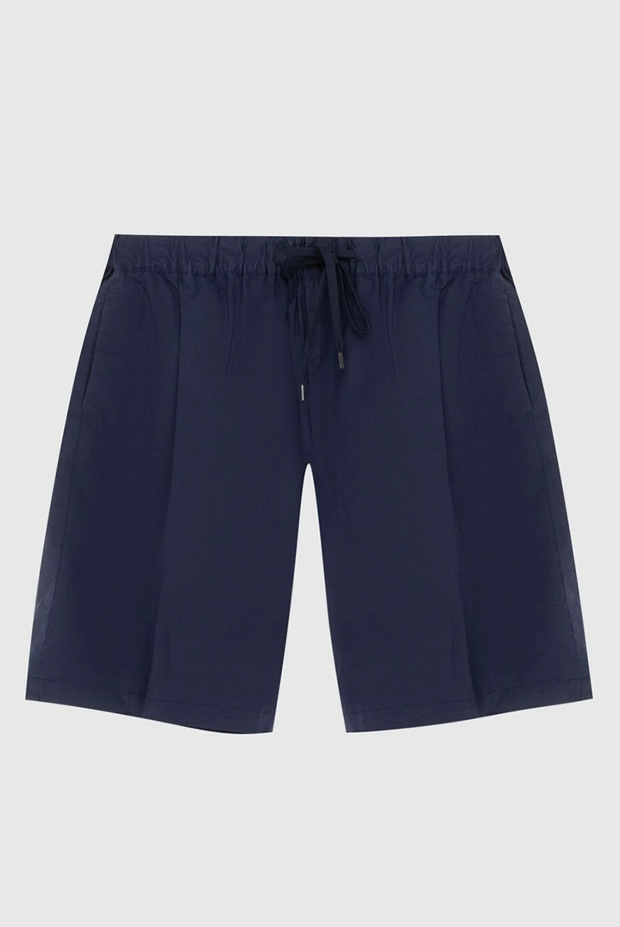 PT01 (Pantaloni Torino) шорты из хлопка и эластана синие мужские 172783 - фото 1