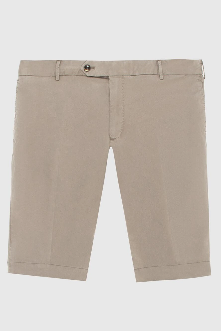 PT01 (Pantaloni Torino) мужские бежевые шорты 172802 - фото 1