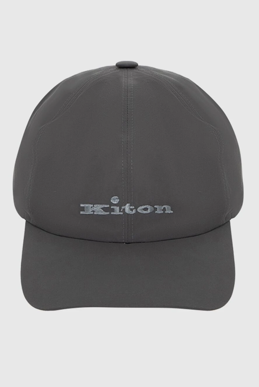 Kiton кепка з бавовни та поліаміду сіра чоловіча 172839 - фото 1