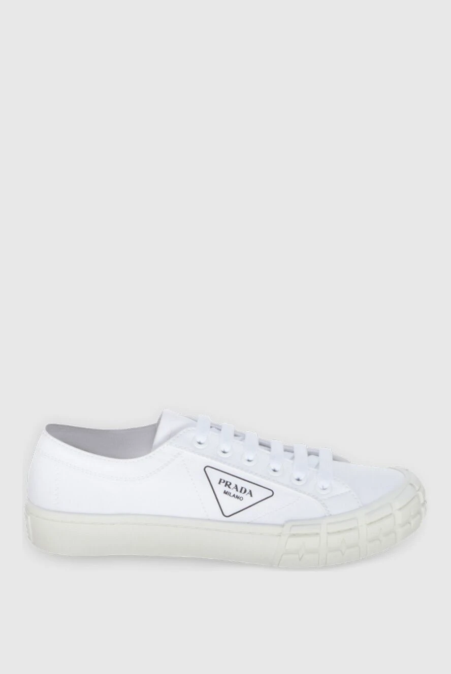 Prada white cotton sneakers for men 172904 - photo 1