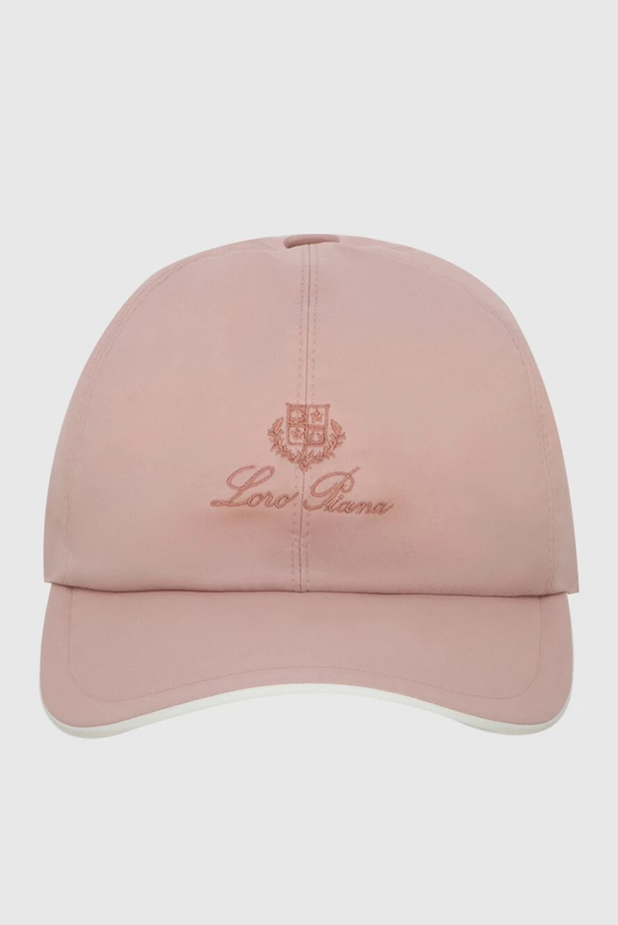 Loro Piana кепка рожева storm system з вишивкою логотипу 172983 - фото 1