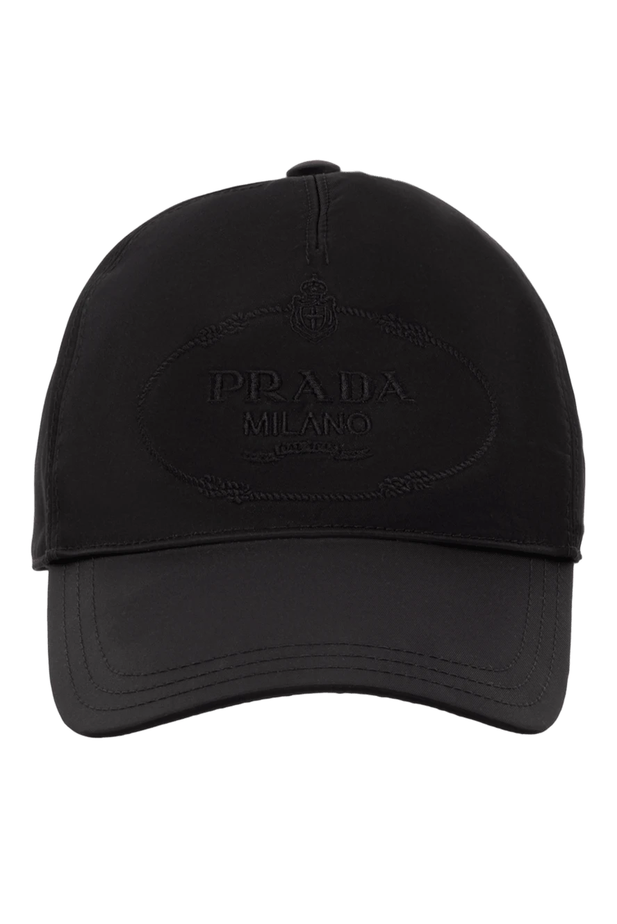 Prada women's black cap with embroidered logo 173105 - photo 1