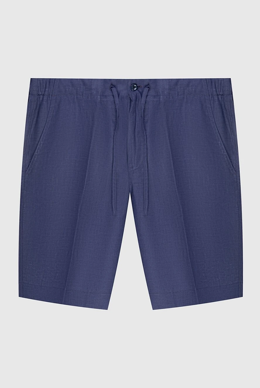 Loro Piana шорти із льону фіолетові чоловічі 173461 - фото 1