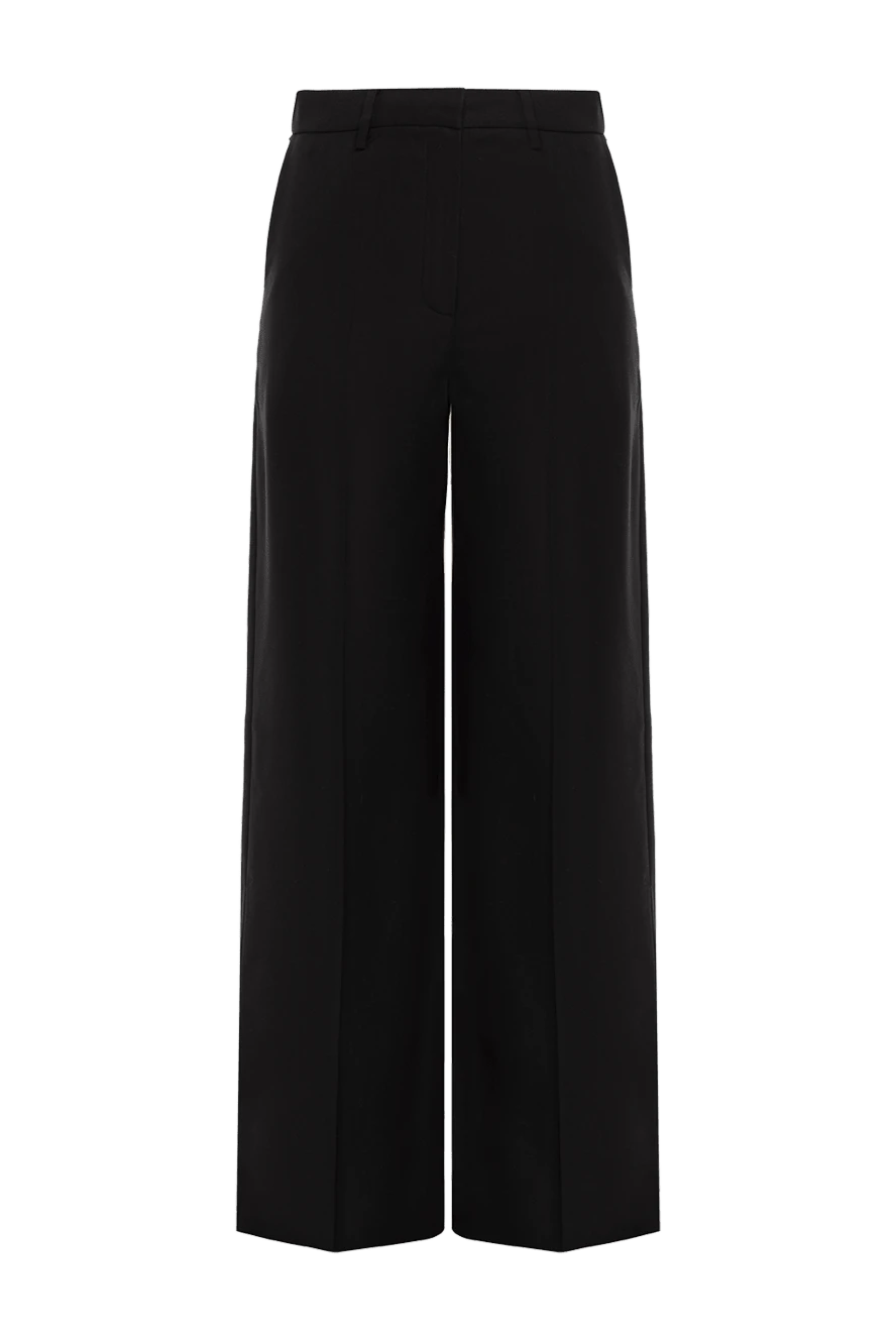 Magda Butrym straight black pants for women with high waist 173637 - photo 1
