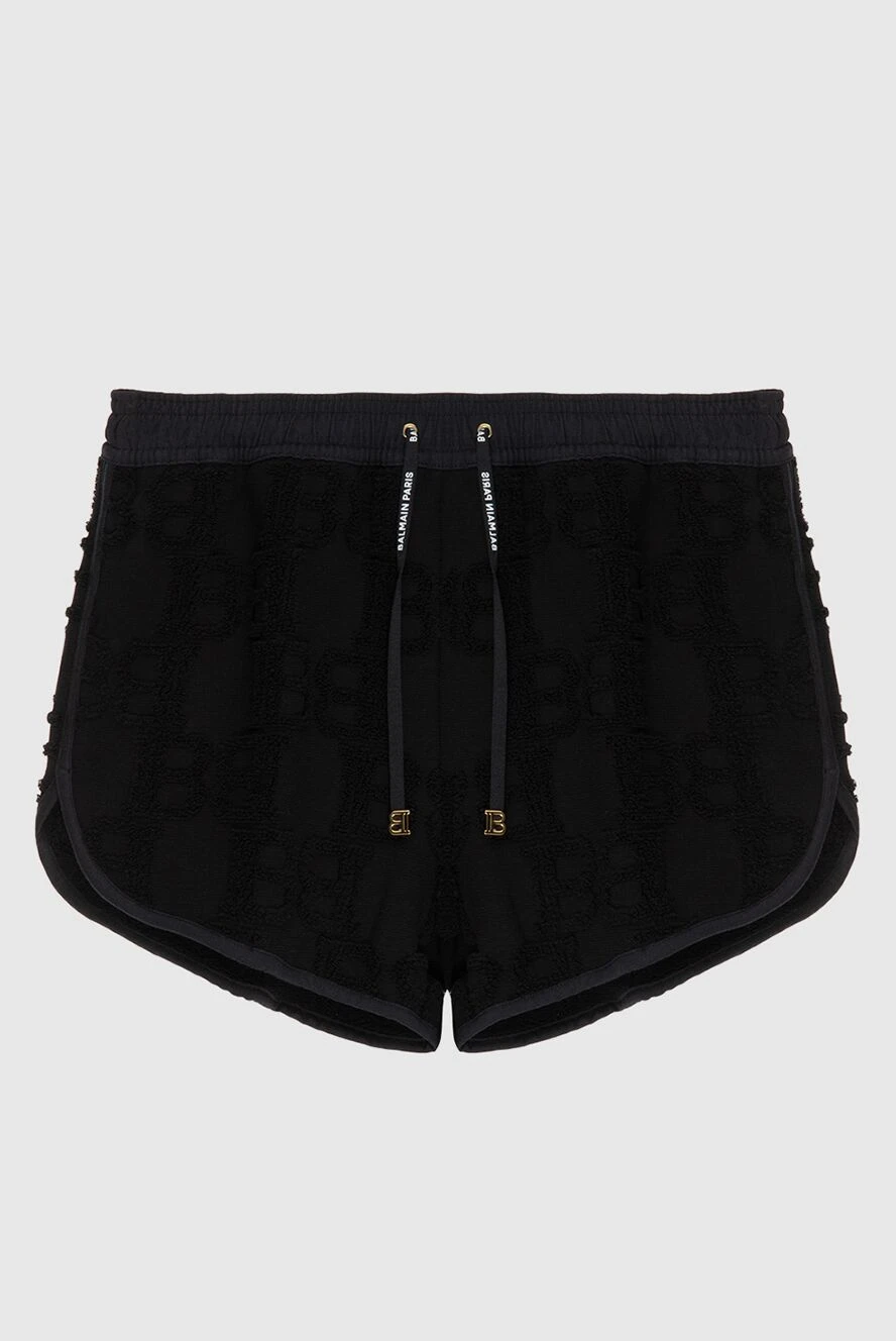 Balmain black polyester shorts for women 173752 - photo 1