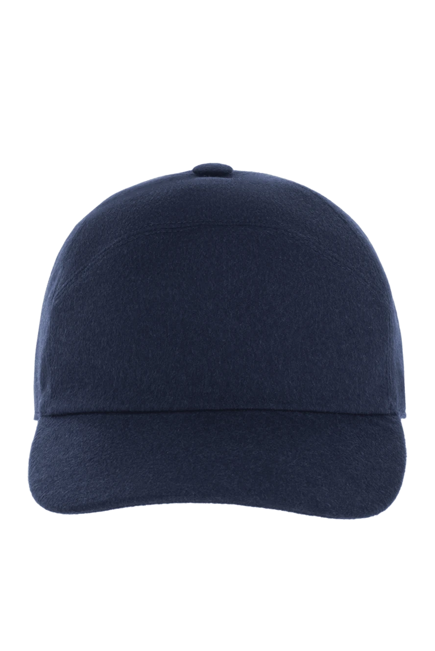 Loro Piana кепка мужская синяя с металлическим лого 174038 - фото 1