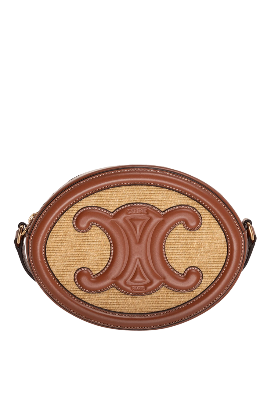 Celine women's brown oval bag with logo 174149 - photo 1