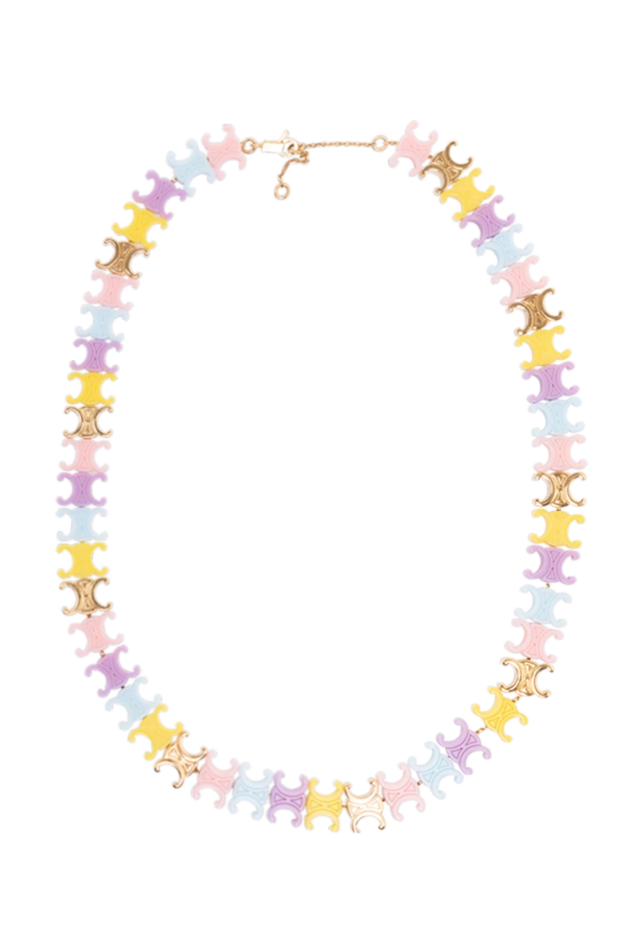 Celine women's multicolored necklace with logo 174157 - photo 1