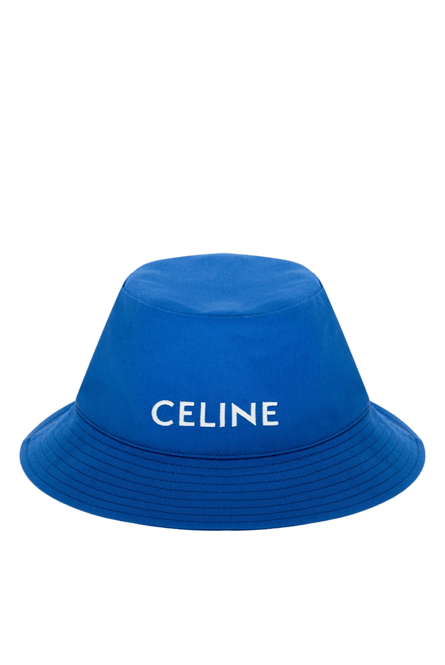 Celine panama women's blue cotton with white logo 174167 - photo 1