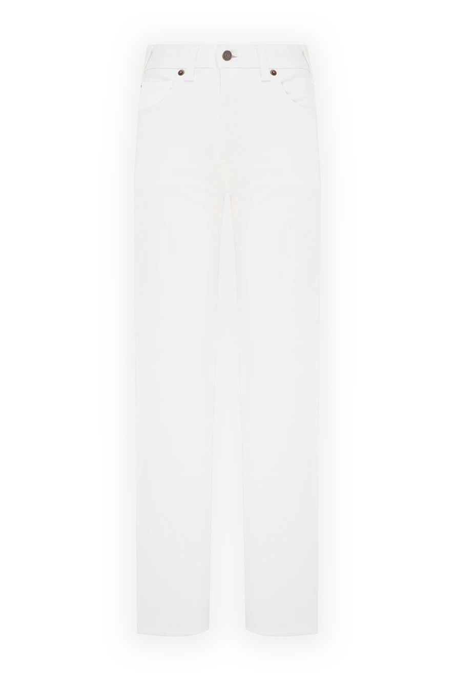 Celine jeans for women white cotton straight cut 174178 - photo 1