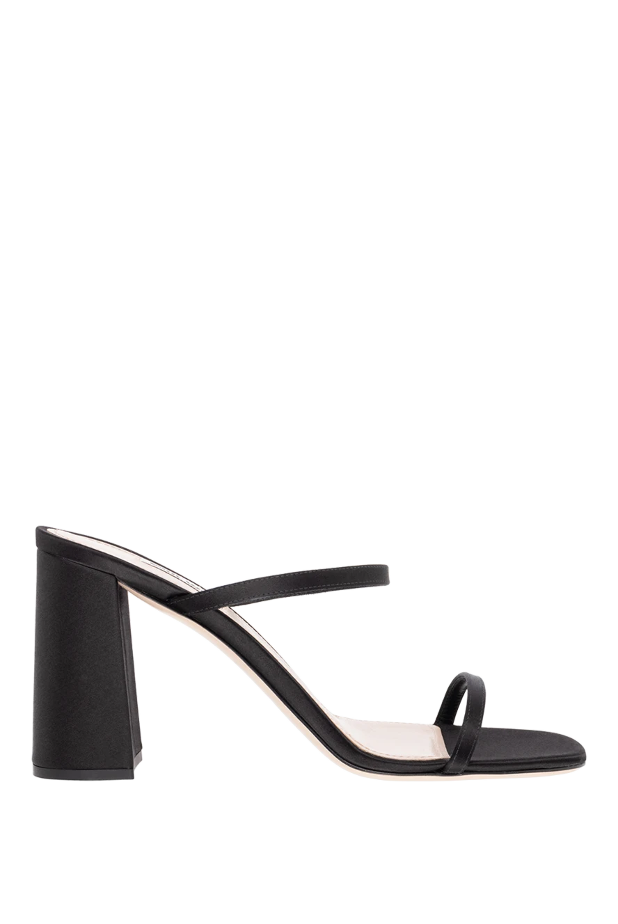 Miu Miu women's black sandals on a wide heels 174202 - photo 1