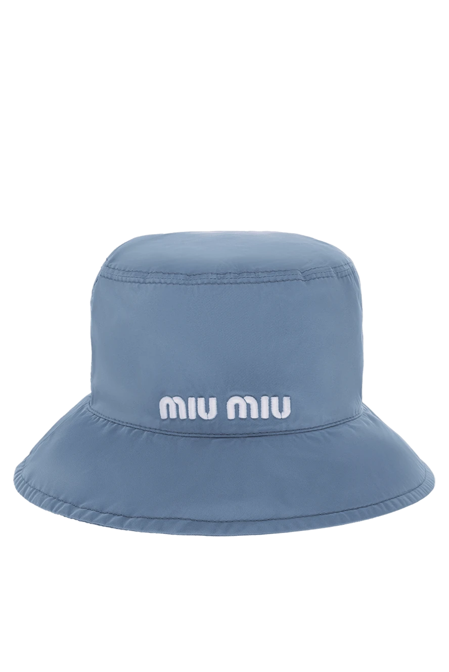 Miu Miu panama women's blue cotton with white logo 174204 - photo 1