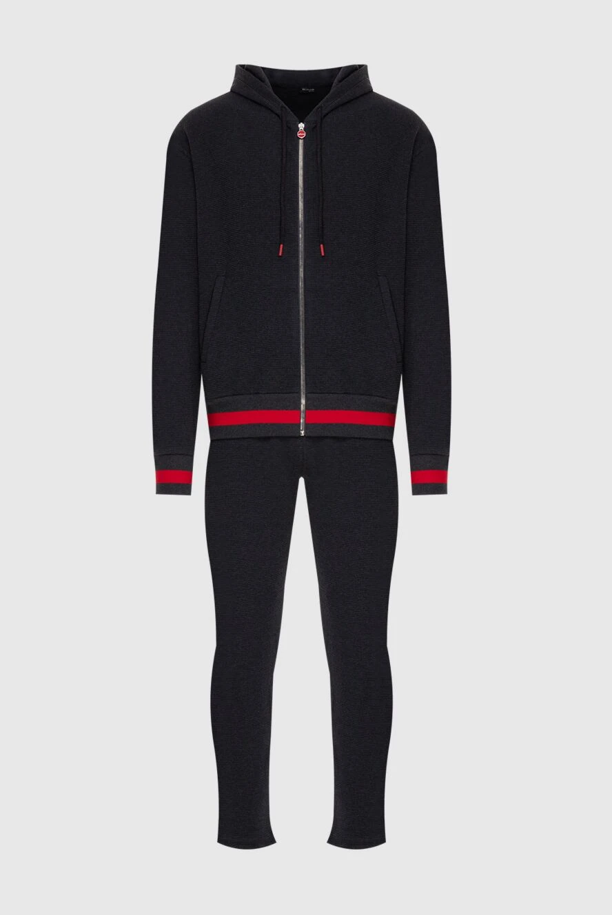 Kiton костюм спортивный мужской из хлопка черный 174259 - фото 1