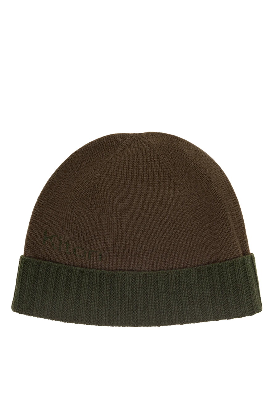Kiton мужская зеленая кашемировая шапка 174262 - фото 1