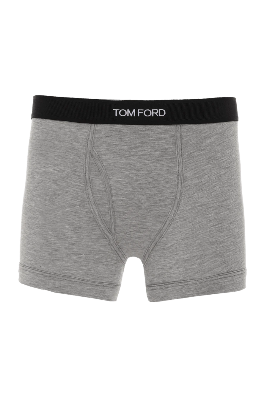 Tom Ford трусы-боксеры мужские из хлопка серые 174902 - фото 1