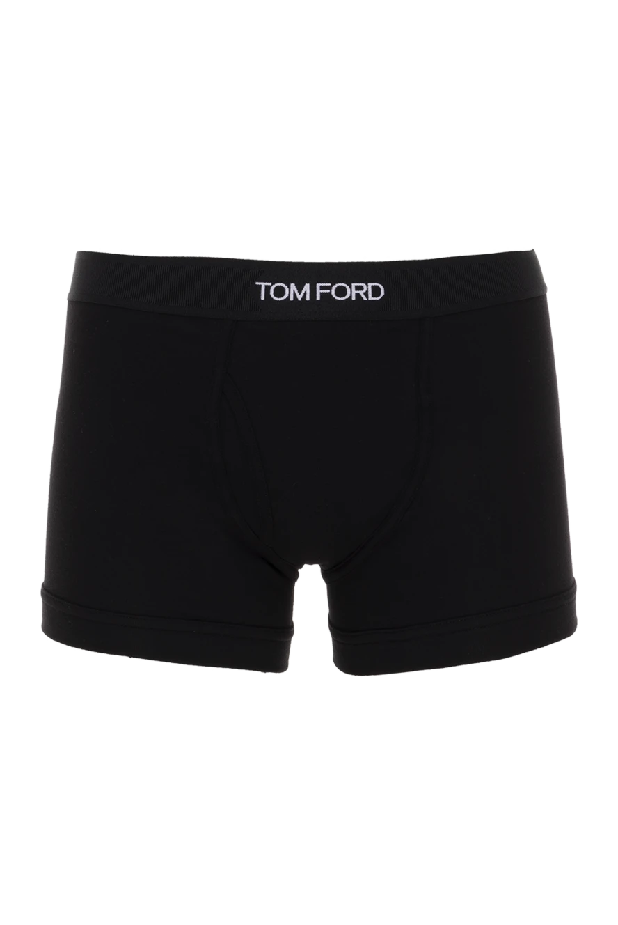 Tom Ford боксери чоловічі з бавовни та еластану чорні 174944 - фото 1